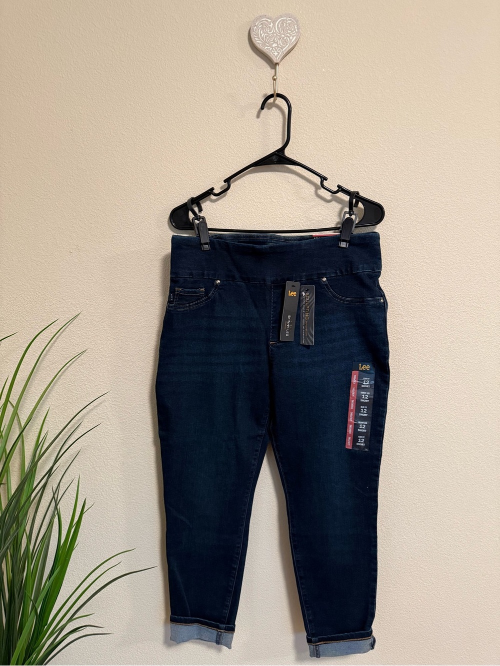 Lee Women's Dark Indigo Stretch Jeggings